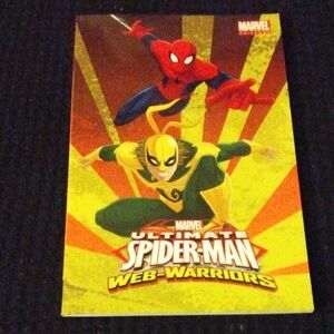 Marvel Spider-Man and Iron Fist Dynamic Poster - Red and Yellow